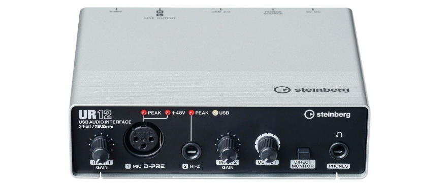 兼容iPad/Mac/PC，实现高品质录音的Steinberg USB音频接口UR12发布