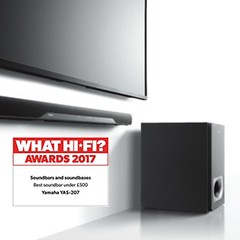 获奖信息：fun88乐天堂搭载DTS Virtual:X?技术的新款回音壁YAS-207 荣获What Hi-Fi?五星好评